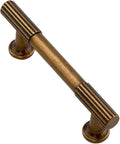 Tiradores para gabinetes de latón antiguo Asimerdeco, paquete de 10, 76 mm (3 pulgadas), manijas para gabinetes de cocina, herrajes de aleación de zinc macizo, tiradores para cajones.