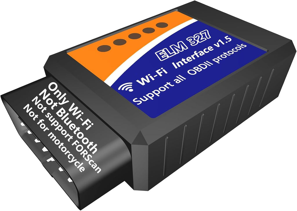Adaptador WiFi ELM327 OBD2 WiFi ELM 327 OBD2 Escáner para Android iOS iPhone Escáner OBDii para Auto Lector de Códigos Conector Dongle Interfaz de Herramienta de Diagnóstico Escáner OBD ELM327 OBD2