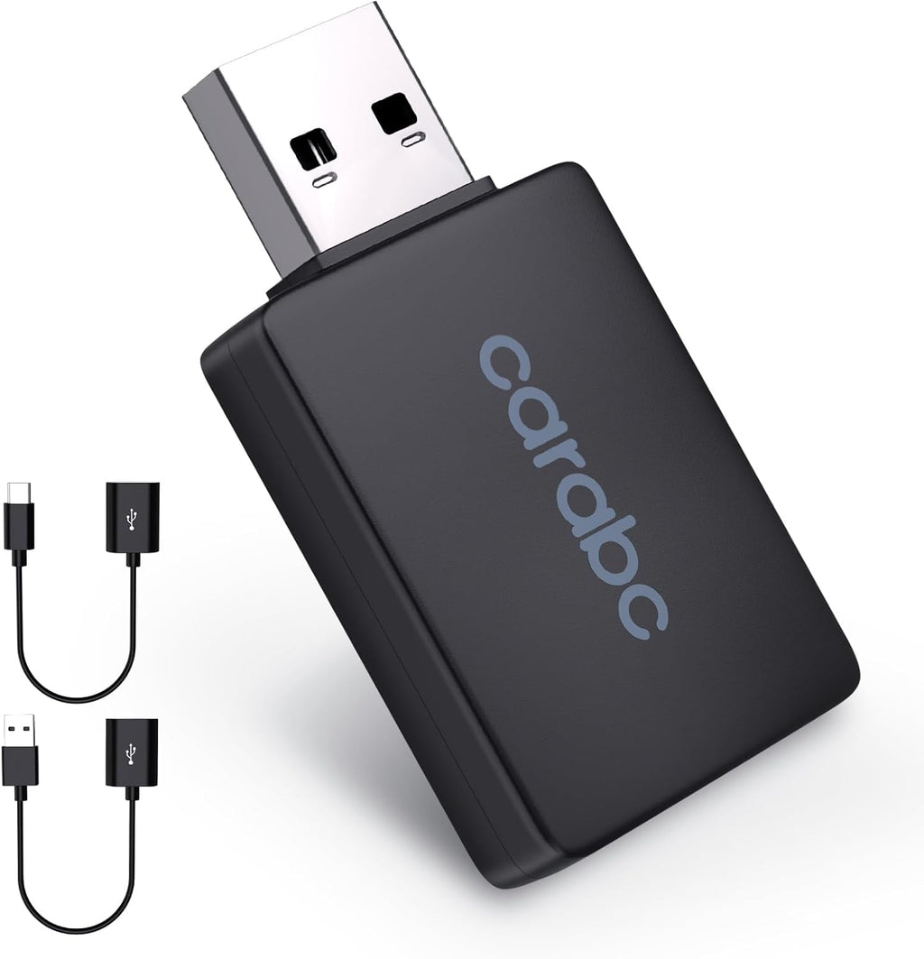 Adaptador CarPlay inalámbrico para iPhone de Apple: convierte el CarPlay cableado de fábrica en inalámbrico, Plug and Play, conexión automática, compatible con vehículos de 2014 en adelante e iOS 10+ 