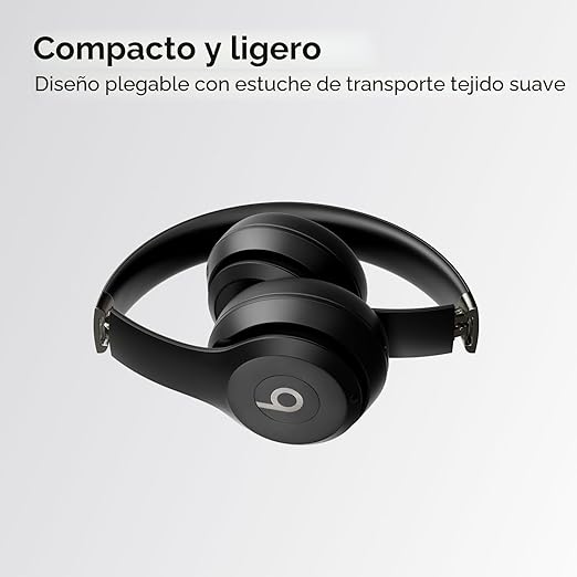 Beats Solo 4 - Auriculares inalámbricos Bluetooth en la oreja, batería de hasta 50 horas, comodidad ultraligera, sonido potente y equilibrado, compatible con Apple y Android, color negro mate