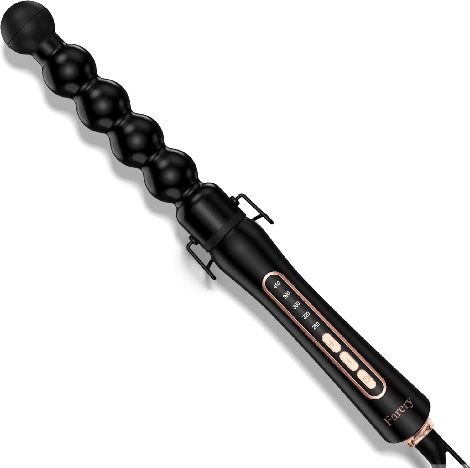 Rizador Farery Bubble 32mm para Cabello Largo – Cerámica, 5 Temperaturas, Doble Voltaje, Apagado Automático
