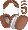 [4 en 1] Funda de silicona para AirPods Max USB-C (2024), funda protectora antiarañazos y resistente al sudor para almohadillas, auriculares y diadema. Accesorios de silicona para auriculares AirPods Max (Dune).