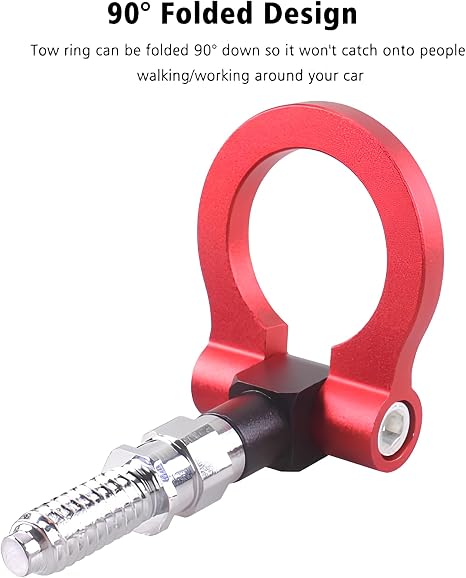 Heart Horse Gancho de remolque universal de carreras para B-mw 1 3 5 Series E39 E70 E71 E81 E82 E88 E90 E91 E92 E93, Auto Aluminio Anillo de remolque para Auto