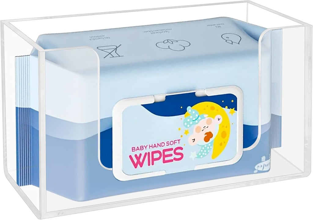 Dispensador de Toallitas para Pared en Acrílico Transparente – Organizador de Baño