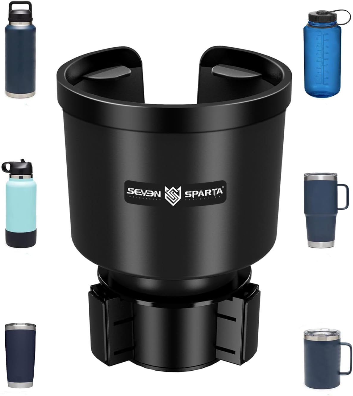 Adaptador Expansor de Portavasos para Carro | Base Ajustable Compatible con Yeti 14/24/36/46oz Hydro Flask 32/40oz Botellas 3.5-4 Pulgadas