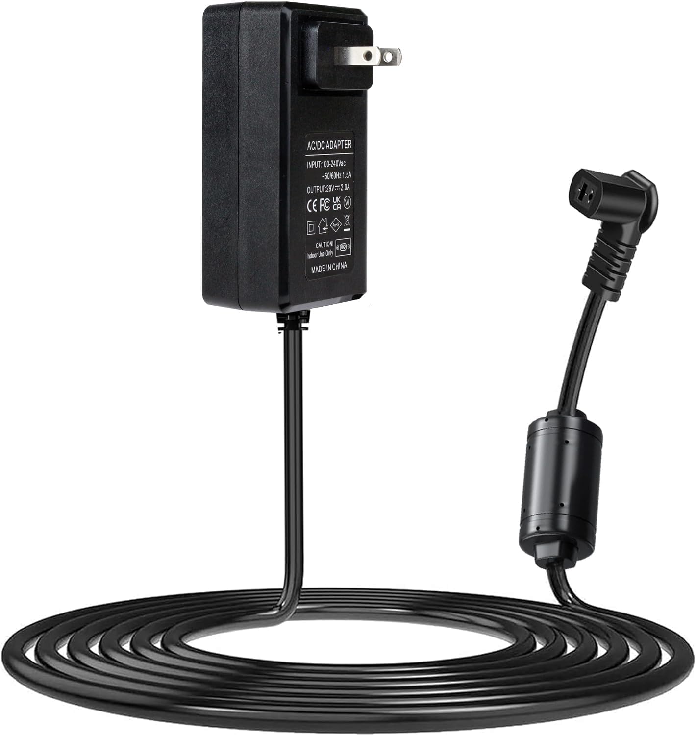 29V2A wall mounted plug-in recliner power supply, universal power supply for lift chairs, recliner sofas, compatible with most brands and models FS2900-2000 ZB-H29002A-C ZBPOWER, with L-shaped adapter