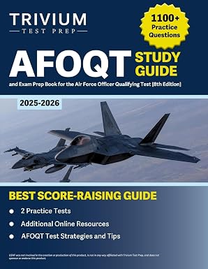 Guía de Estudio AFOQT 8va Edición – Más de 1,100 Preguntas de Práctica para el Examen de Oficiales de la Fuerza Aérea