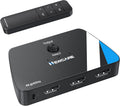 NEWCARE Conmutador HDMI 3 en 1, divisor HDMI 4K@60Hz con control remoto, interruptor HDMI compatible con HDCP2.2 Dolby HDR10+ VRR 3D, compatible con TV PS5/4 Xbox computadoras portátiles PC proyector