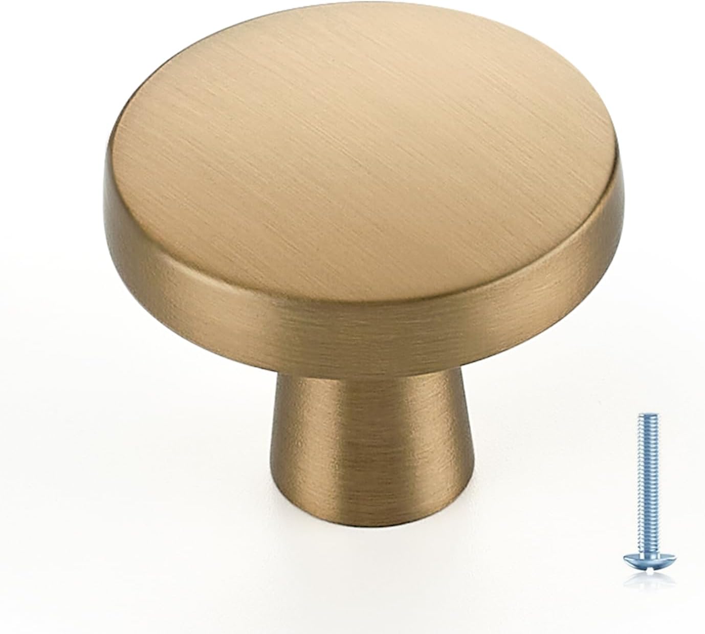 Ravinte 20 Pack Solid Single Hole Kitchen Round Cabinet Knobs Champagne Bronze Pulls Drawer Knobs Kitchen Cabinet Hardware Handles