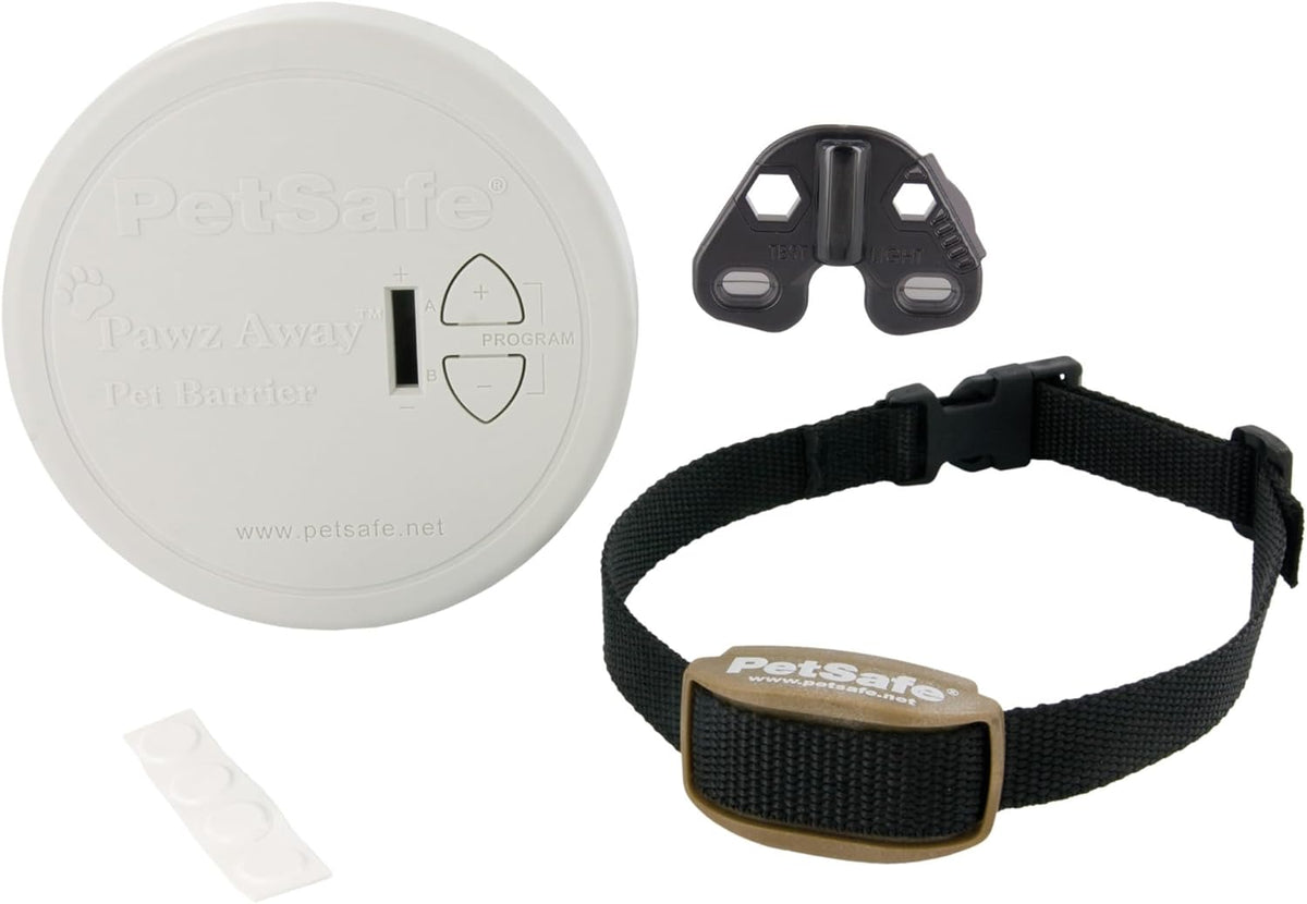 Barrera Inalámbrica PetSafe Pawz Away para Perros y Gatos - Sistema de Entrenamiento con Collar Receptor, Cubre Radio de 6 Pies, Uso en Interiores