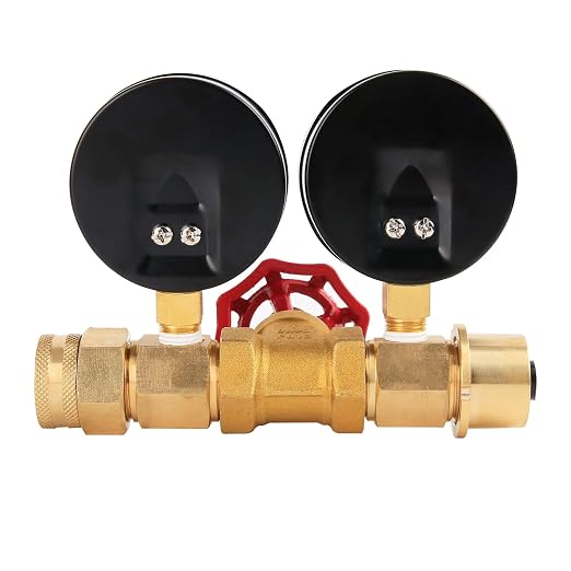 Medidor de Presión de Agua, Flujo y Prueba de PSI, 0-160 psi, 0-13 GPM, Rosca de Manguera Hembra de 3/4"