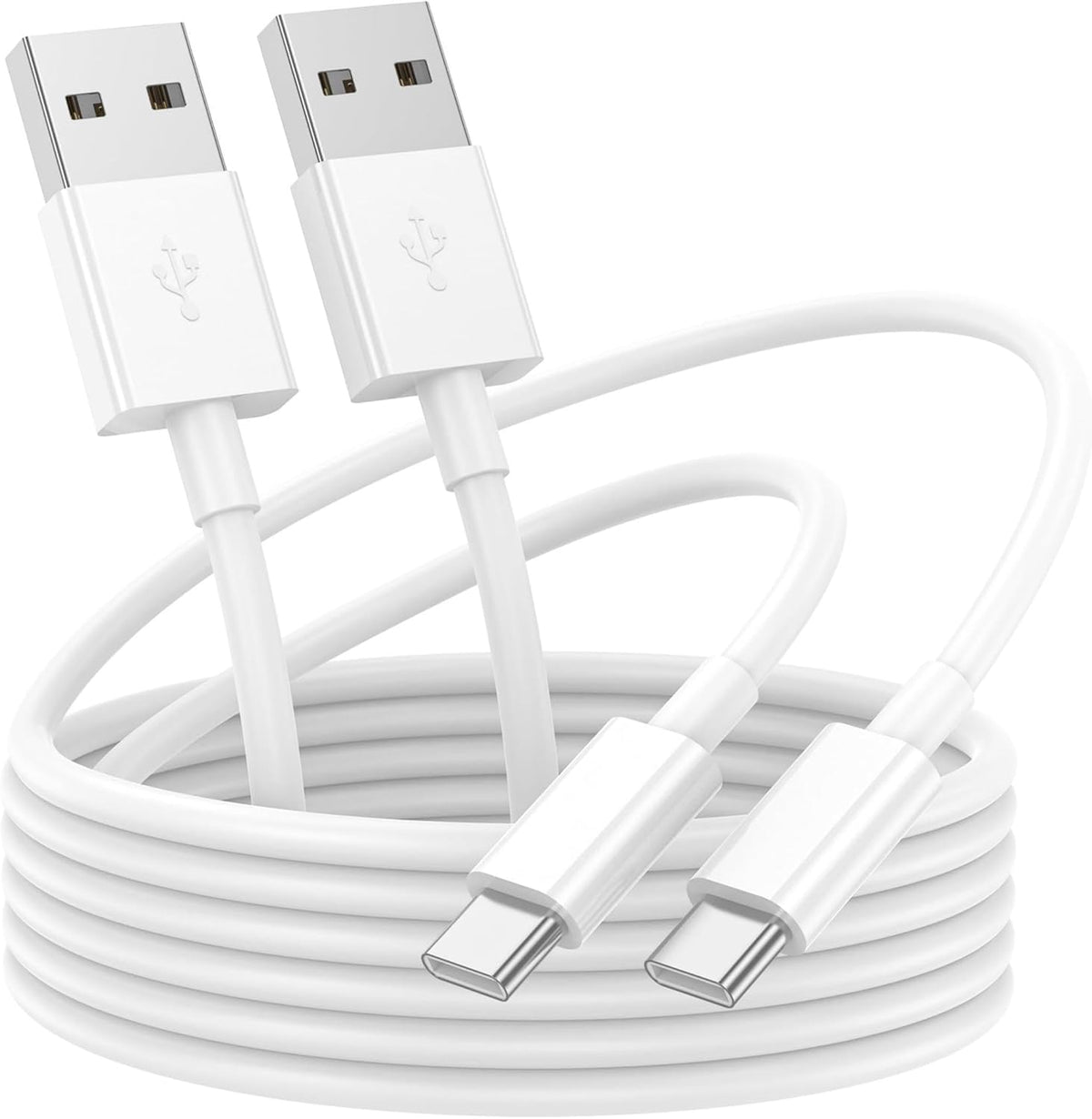 Cable USB-A a USB-C Carga Rápida 3m – Pack de 2 | Compatible con iPhone 15/16/17 e iPad