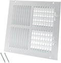 VIENE SIN TORNILLOS - Rejilla de ventilación de acero 10 x 10 para pared o techo