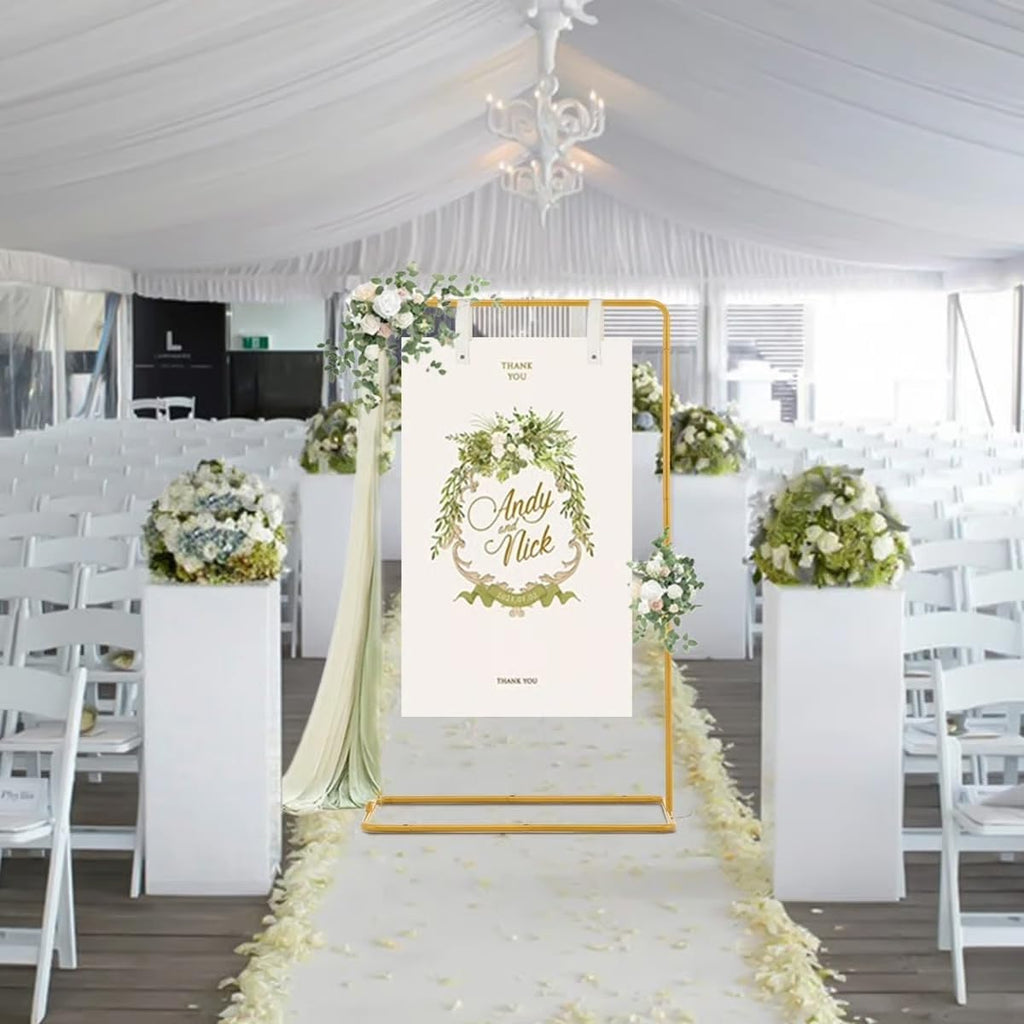 Soporte ajustable para letreros, soporte de caballete resistente, soporte para carteles de boda para bodas, cumpleaños, eventos de baby shower