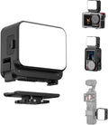 Mini luz para cámara de acción DJI Pocket 3 4, luz de relleno, luz LED para vlogging con zapata fría/caliente para DJI OSMO Pocket 3 4 Action 5 Pro 4 3, para accesorios GoPro