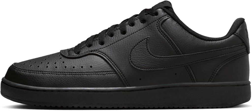 Nike Men's Court Vision Low Next Nature Shoes, Black/Black-Black, 11
