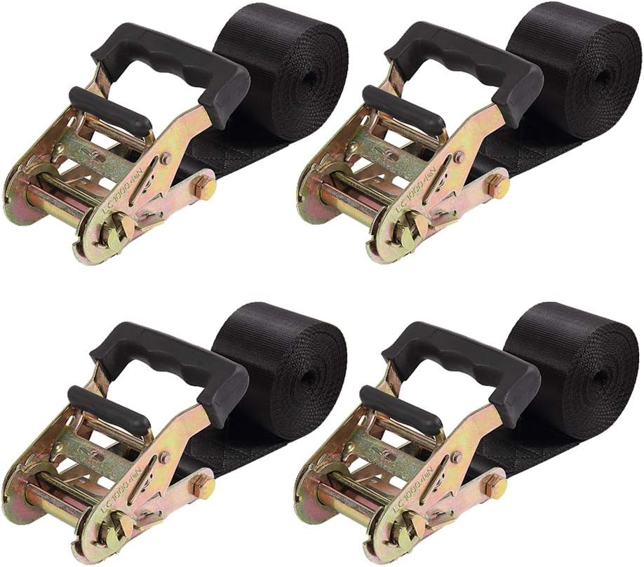 Correa de Amarre con Trinquete Sin Fin Ayaport | 2" x 20 Pies | Grande | Portaequipajes Techo Moto y Auto | Carga y Remolque | 1 Unidad