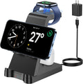 3 in 1 Charging Station for Apple Products - Wireless Charging Station for Multiple Devices - Phone and Watch Charger Stand for iPhone 15/14/13/12/11 Series, iWatch Series 1-9/Ultra, AirPods