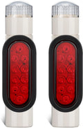 Juego de 2 luces guía para remolque de barco Partsam, [Aprobado por DOT] [Patentado] Luces guía impermeables IP67 para remolque de barco, para tubo de PVC de 2-3/8", luces traseras de freno e intermitentes de 12 V