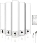Luces LED bajo Gabinete EZVALO 5 Pack — Sensor de Movimiento, Regulables, Magnéticas con Control Remoto
