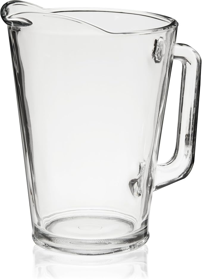 Juego de 2 jarras para servir de bar de Mimosa, suministros de brunch, 67 onzas, transparente