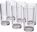 Vasos acrilicos de agua para beber agua, zumo, vaso alto Collin Highball