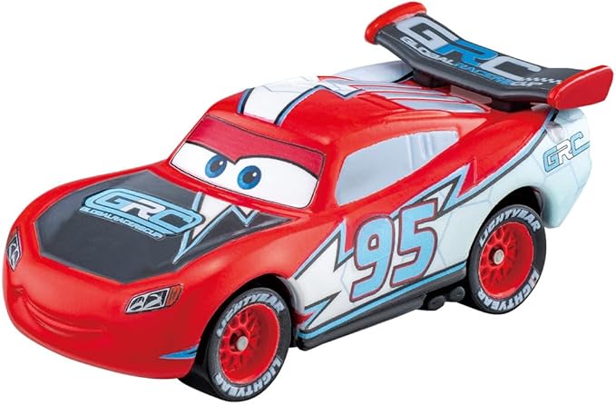 Coche de juguete Takara Tomy Disney Cars Tomica C-34 Lightning McQueen (tipo GRC) para niños de 3 años en adelante.