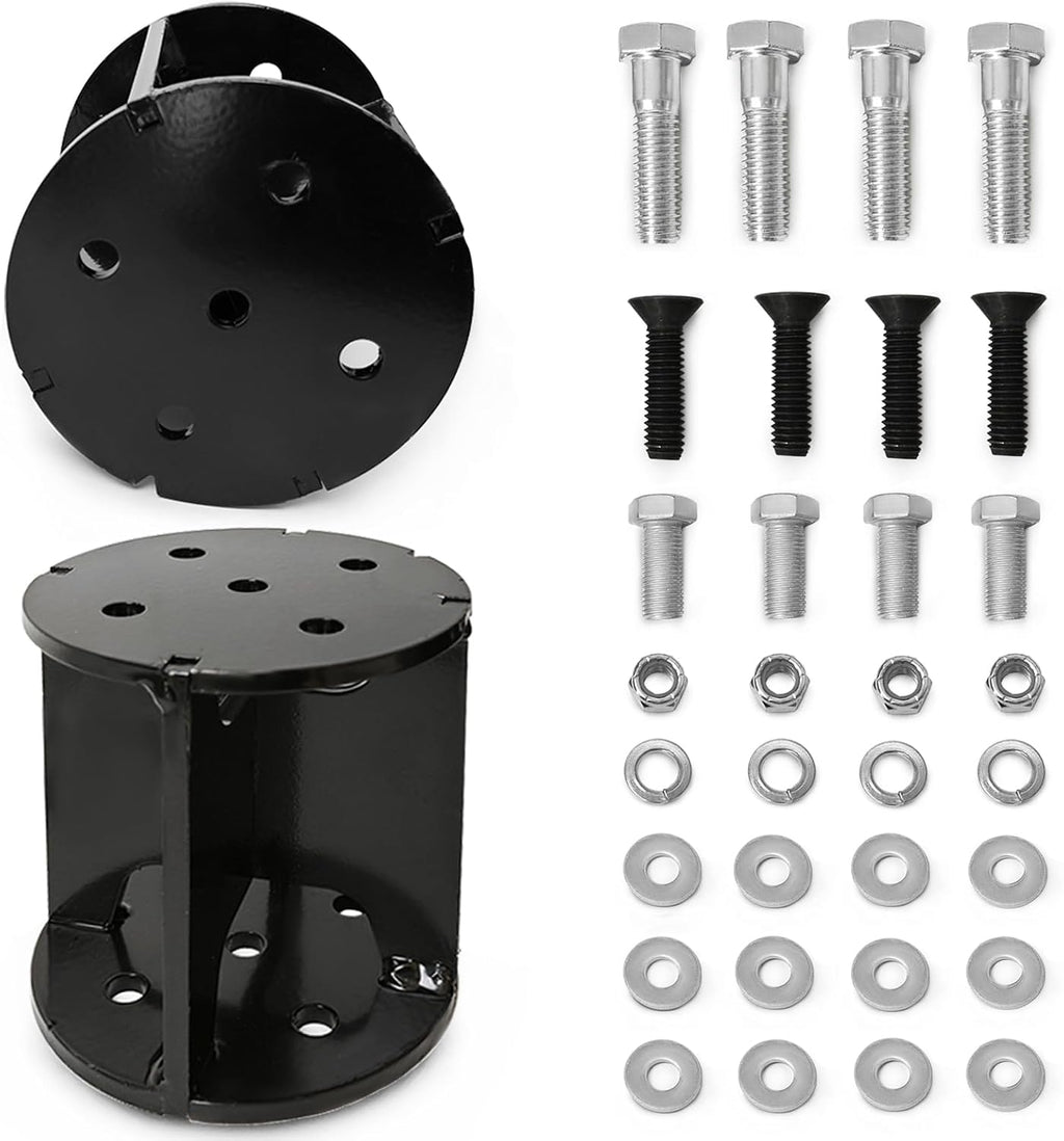 Kit de espaciadores para bolsas de aire MILLISEC de 5 pulgadas, compatible con Firestone, Airlift y otras marcas. Kits universales de resortes neumáticos auxiliares. Reemplaza #TR200050AS, Firestone 2373.