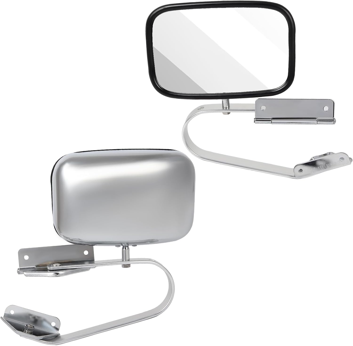 Espejos laterales manuales ECCPP de plástico para Ford, Serie F, F150, F350, Bronco, camioneta y SUV. 