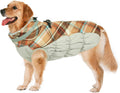 Abrigo de invierno cálido Lelepet para perros grandes, chaqueta impermeable con arnés, reflectante, para clima frío, resistente al viento, con cremallera, para nieve, color marrón, talla XXL 