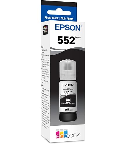 Botella de tinta EPSON 522 EcoTank de ultra alta capacidad, color negro (T522120-S). Compatible con ET-2720, 2800, 2803, 2840, 4700, 4800 y 4810 #8083