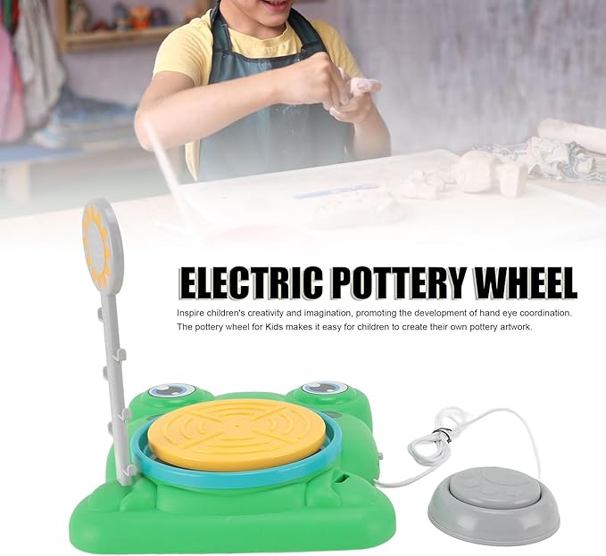 Torno de Alfarería Eléctrico en Miniatura – Set Creativo para Niños