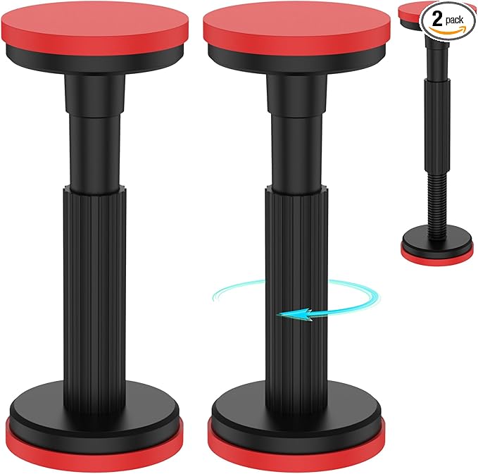 Sistema de soporte ajustable de poste de soporte telescópico de 7 a 17.7 pulgadas, soporte de elevación para gabinete de montaje inferior, soporta hasta 440 libras de barra de soporte para fregadero