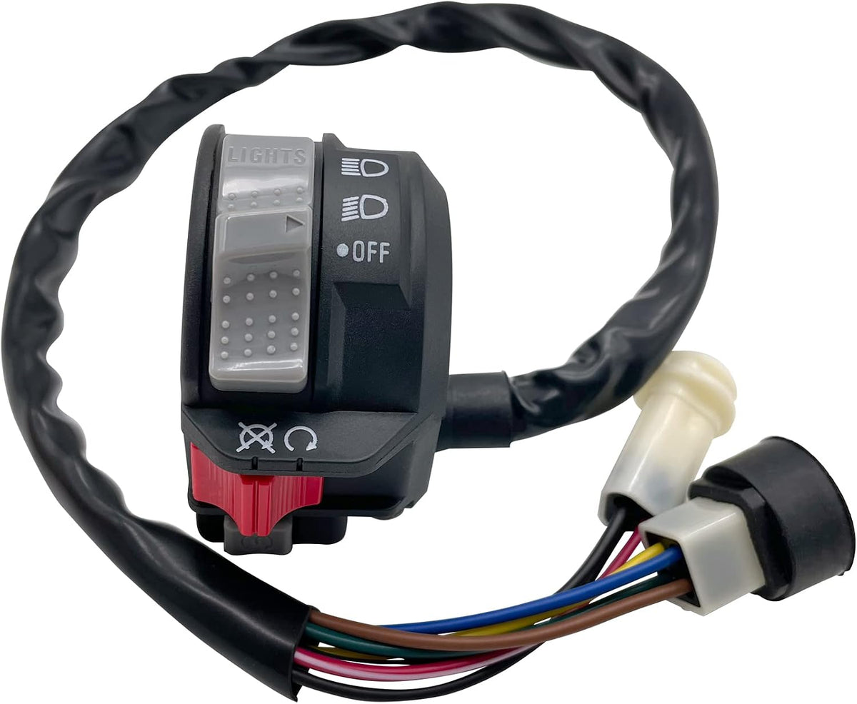 M MATI Control de manillar izquierdo, arranque del motor, apagado del faro, interruptor para Yamaha Big Bear 350 Warrior 350 Moto-4 225/250/350 PRO-4 Terra Pro YFM225/250/350 YFP350 YFU59V-83973-09-00
