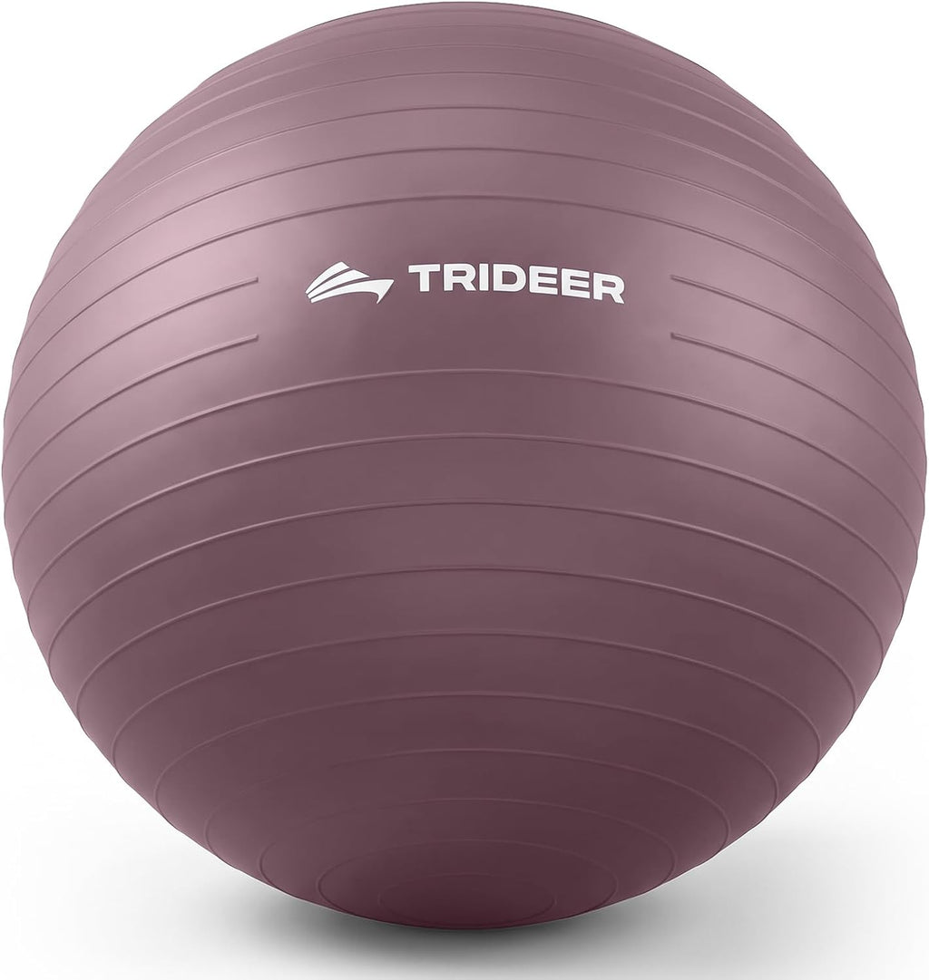 Pelota de yoga Trideer para embarazadas, silla de oficina con pelota, pelota de ejercicio para parto, trabajo de parto, estiramientos y entrenamiento del core. Antiexplosión, antideslizante para gimnasio en casa, asientos flexibles y fisioterapia.