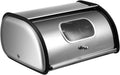 PRETYZOOM Panera de Acero Inoxidable con Tapa Enrollable - Gran Capacidad, 33x23x15 cm