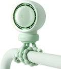 Ventilador de Cochecito para Bebé JISULIFE Grande, Sin Aspas Seguro para Cuna, Escritorio, Batería Recargable 4000 mAh Ventilador de Enfriamiento Portátil con Tecnología Air Turbo, Luz Nocturna, Regalo Apto para Alimentos - Verde
