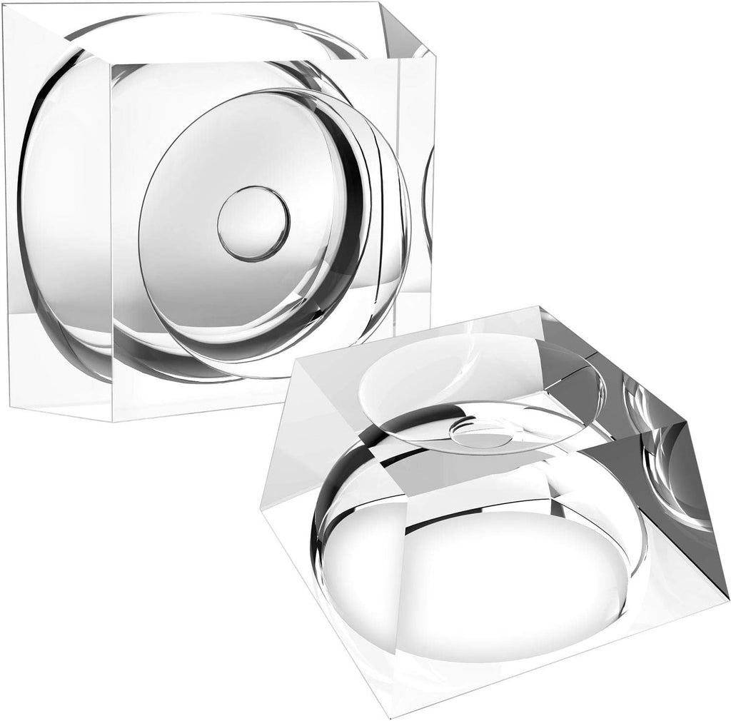 SATINIOR Set 2 Bases Trapezoidales para Esferas y Cristales – Soporte para Bolas 60-110mm