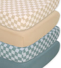 Sabanas Organicas para Moises The Peanutshell | Set de 4 Unisex para Bebe | 100% Algodon Jersey Ultra Suave | Ajustables para Cuna y Moises Halo