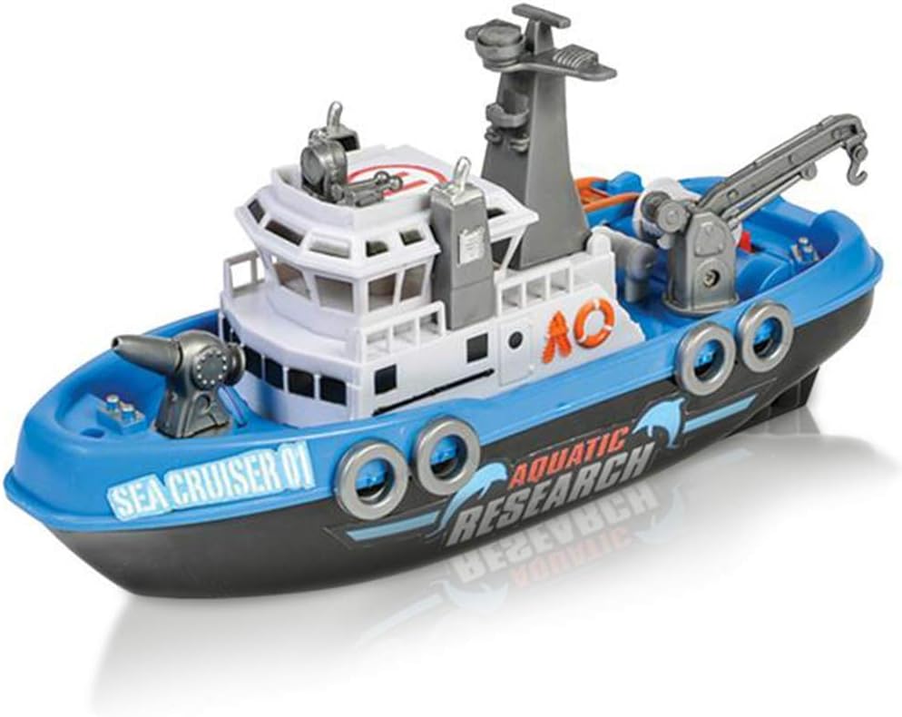 Embarcación de investigación acuática ArtCreativity, barco de juguete a pilas para niños, flota en el agua, juguete flotante para bañera y piscina para niños y niñas, el mejor regalo de cumpleaños para niños.