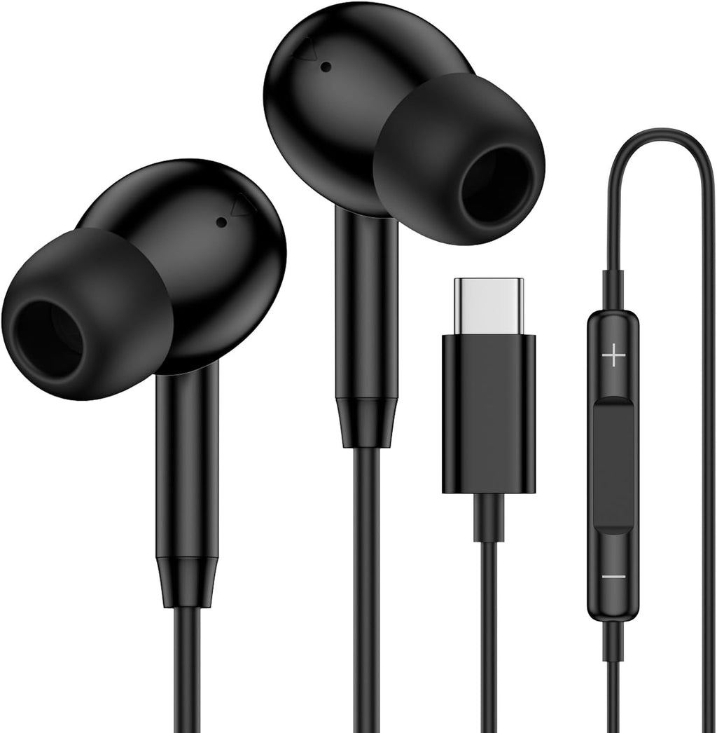 Audífonos USB-C Samsung con Cable y Micrófono — Galaxy S25 Ultra/Edge, A56, A36 5G, A26, Z Fold 6 y Más | In-Ear