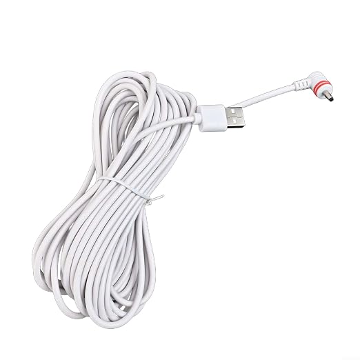 Cable de alimentación y adaptador para cámara Ring Spotlight, carga segura y resistente a la intemperie (25 pies)