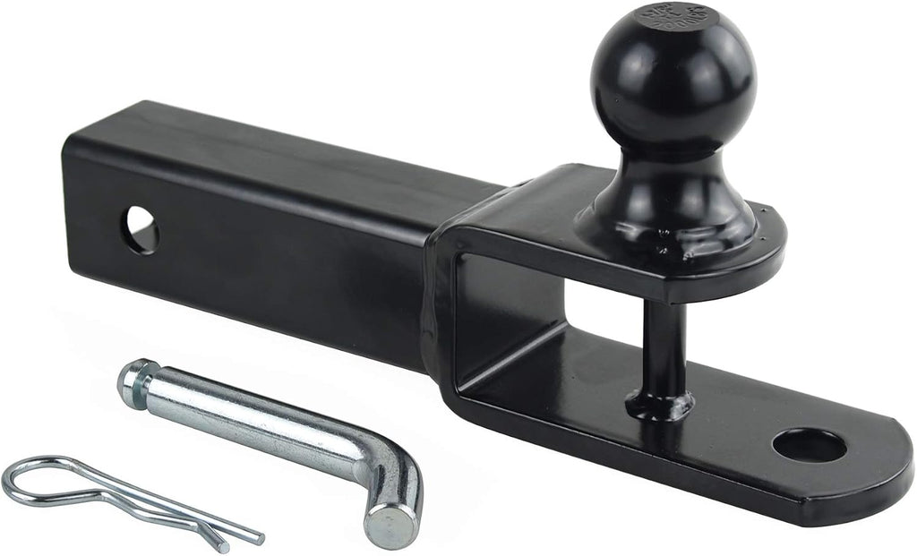 Enganche de remolque TOPTOW 3 en 1 para ATV/UTV, adaptador de montaje de bola 64208 con bola de 1 7/8 pulgadas, compatible con receptores de 2 pulgadas.