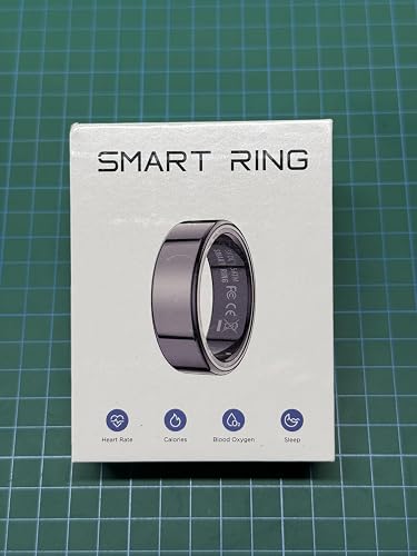 Smart Ring Negro – Anillo Inteligente de Monitoreo de Salud y Actividad