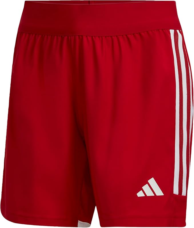 Shorts Adidas Tiro23 para Mujer – Talla S, Color Rojo/Blanco