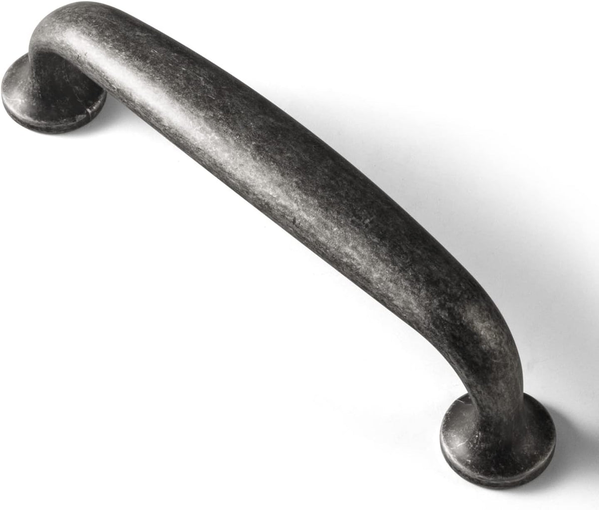 Goo-Ki Paquete de 6 Tiradores para cajones y gabinetes de níquel envejecido, 5.04'' c-c Tiradores de hierro antiguos/vintage para cómodas y cajones, herrajes de cocina de aleación de zinc macizo