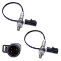 HHGKPVX O2 Oxygen Sensor 15717 Downstream Upstream Compatible with 1990-2014 Ford F150 F250 F350 Ranger Explorer Escape E150 E250 Mazda Lincoln Mercury Jaguar Oxygen Sensors # 15716 15664 (2Pcs)
