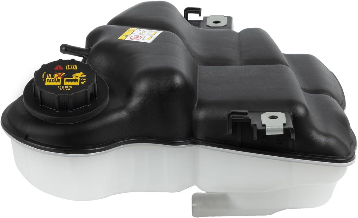 Depósito de refrigerante del motor 603-217 compatible con Ford F250 F350 F450 F550 Super Duty | Excursion 2003-2007. Depósito de expansión con tapa. Reemplaza 3C3Z8A080AE 6C3Z8A080B.