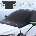 Cubierta Grande de Parabrisas de Coche para Hielo y Nieve, Cubiertas de Parabrisas de Nieve Automotrices con Protector de Ventana Lateral y Espejo Retrovisor, Cubierta de Parabrisas Magnética de Hielo