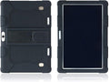 Funda universal de silicona para tablet de 10,1 pulgadas, a prueba de golpes, con soporte, suave, delgada y antideslizante. Compatible con tablets Android para niños, BBK R30/R10/H9/K10plus (24x17cm) (Negro).
